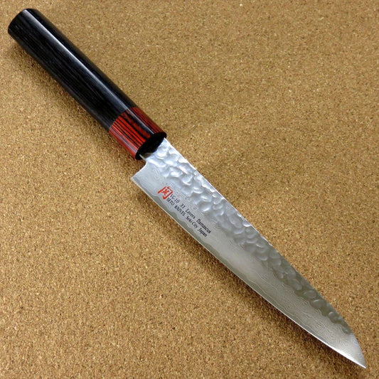Japanese SETO ISEYA-I Kitchen Petty Utility Knife 5.9" Damascus Hammered JAPAN