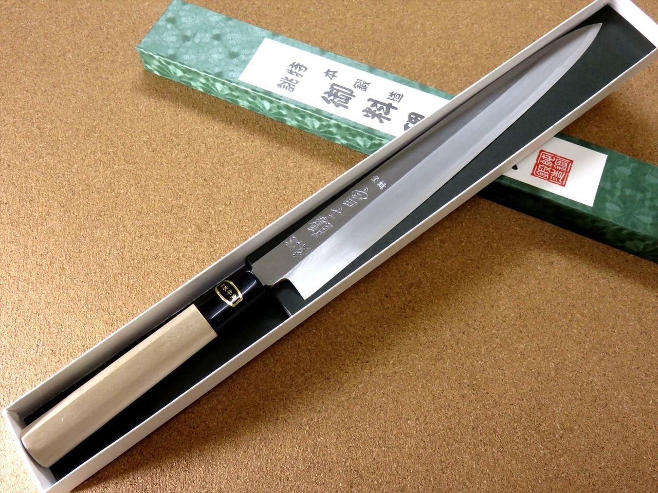 Japanese Kitchen Sashimi Yanagiba Knife 265mm 10.4 inch White Steel 3 SEKI JAPAN