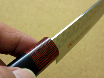 Japanese SETO ISEYA-I Kitchen Small Santoku Knife 5.3" Damascus Hammered JAPAN