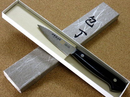 Japanese SETO ISEYA-G Kitchen Fruit Paring Knife 3.0" VG-10 Damascus SEKI JAPAN