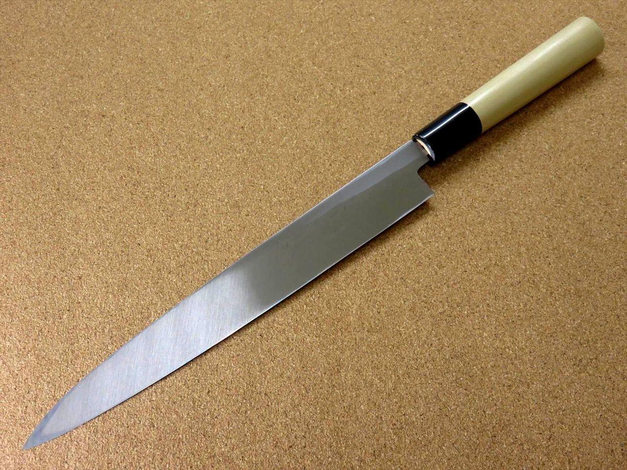 Japanese Kitchen Sashimi Yanagiba Knife 235mm 9.3 inch White Steel 3 SEKI JAPAN