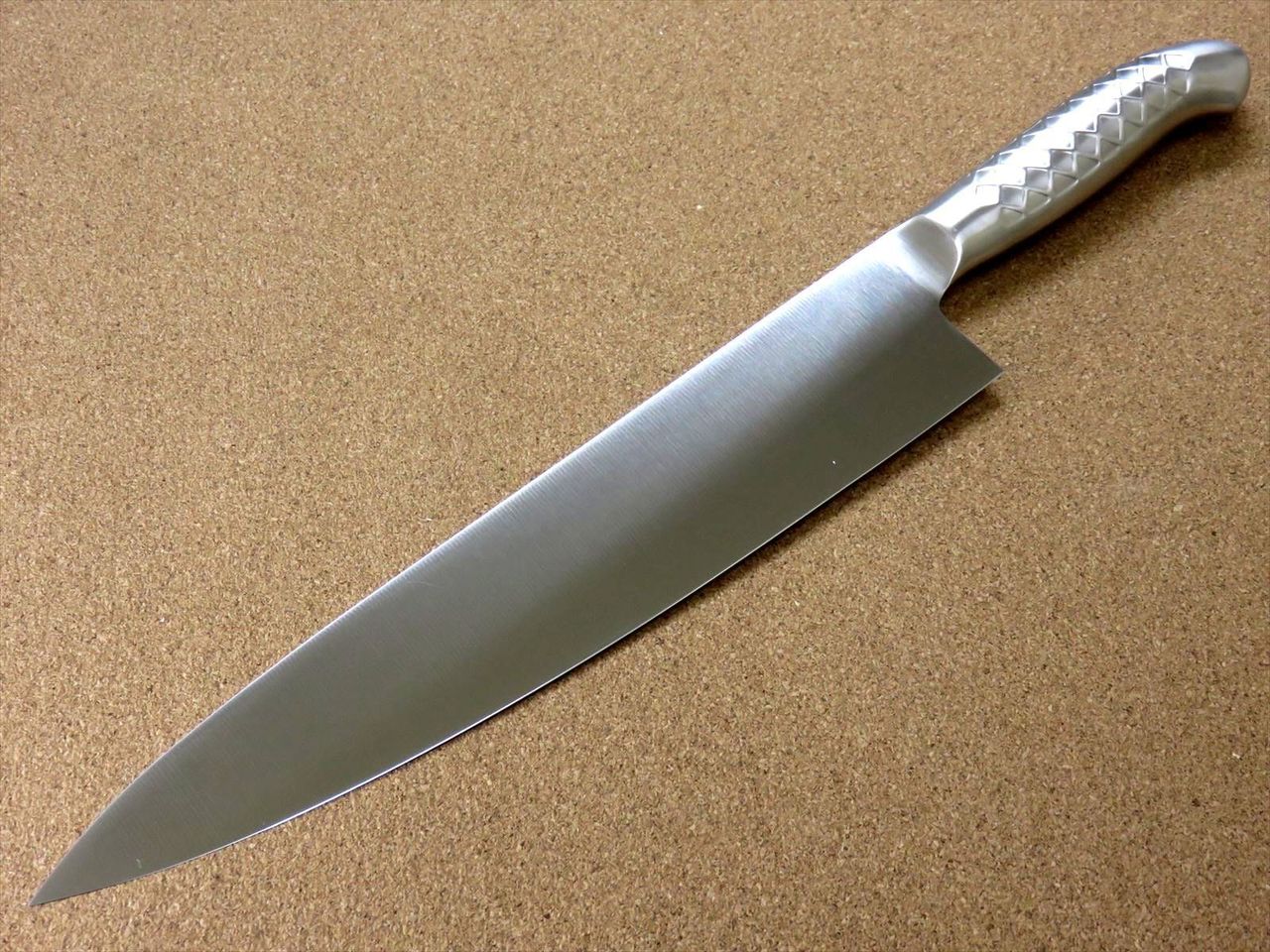 Japanese PRO-S Kitchen Gyuto Chef's Knife 10.6 inch Stainless Handle SEKI JAPAN