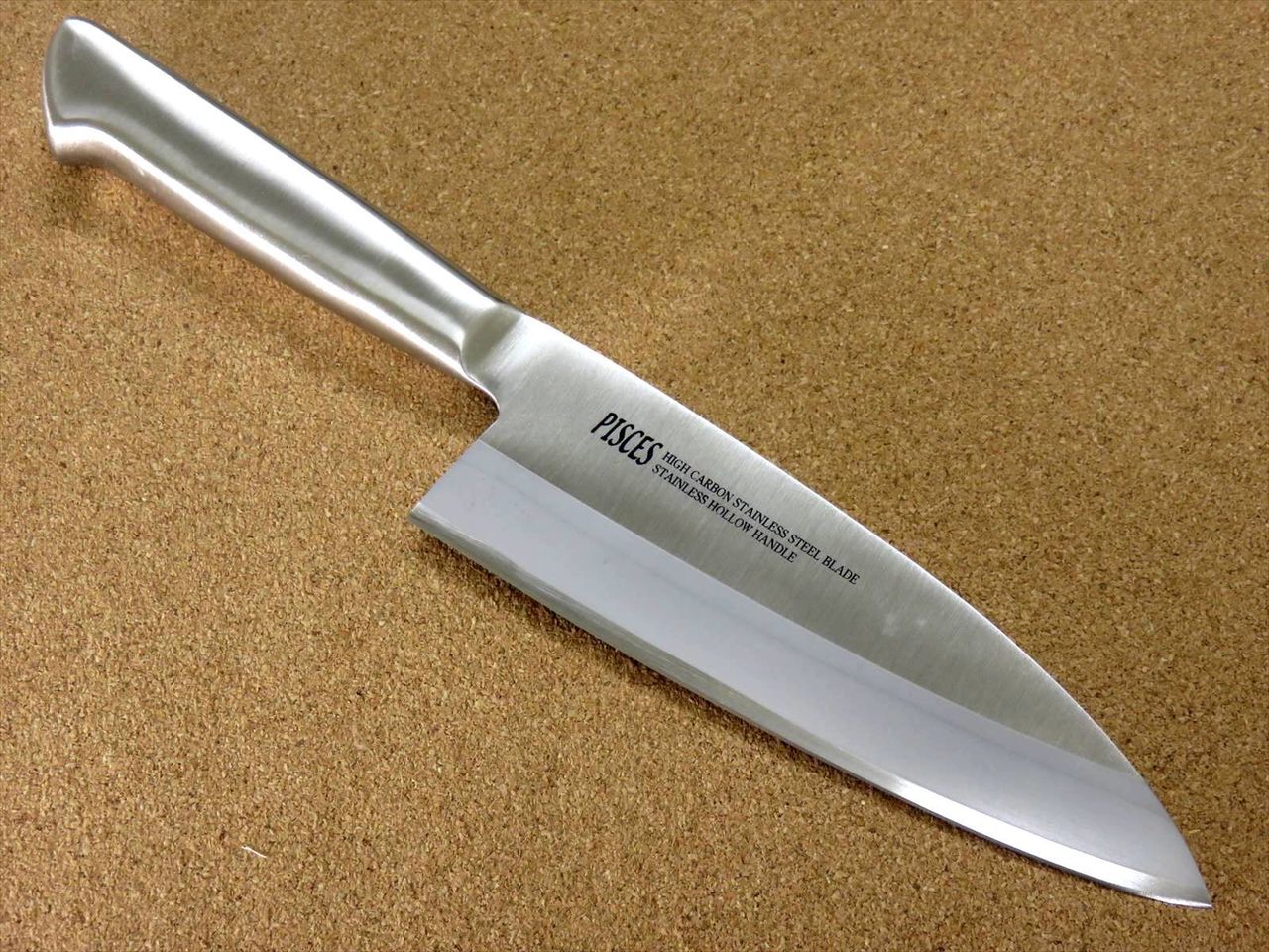 Japanese Pisces Kitchen Deba Knife 160mm 6.3 inch Stainless Handle SEKI JAPAN