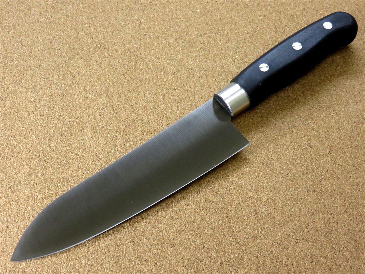 Japanese Masamune Kitchen Santoku Knife 170mm 6.7" Titanium Coating SEKI JAPAN