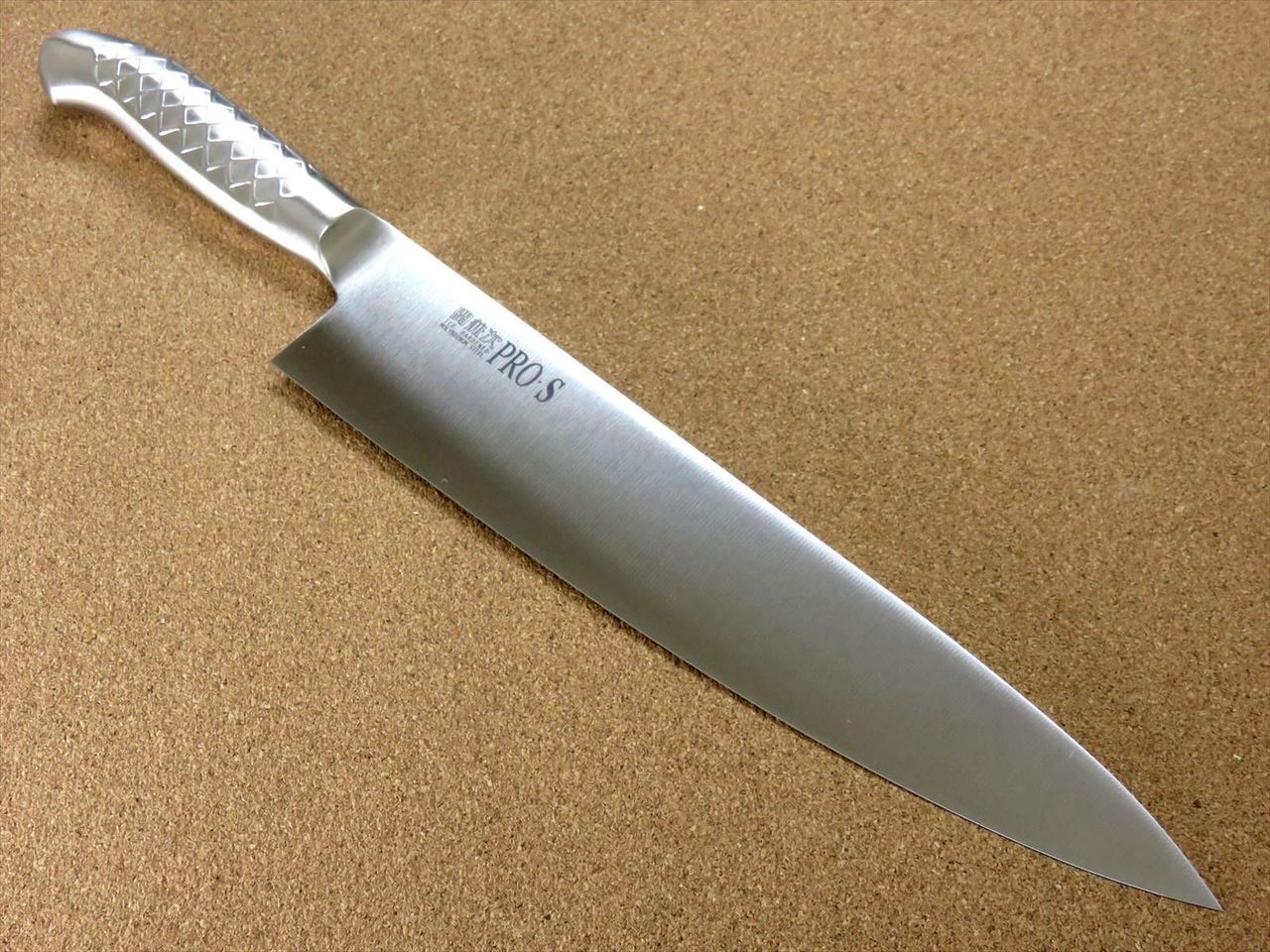 Japanese PRO-S Kitchen Gyuto Chef's Knife 10.6 inch Stainless Handle SEKI JAPAN