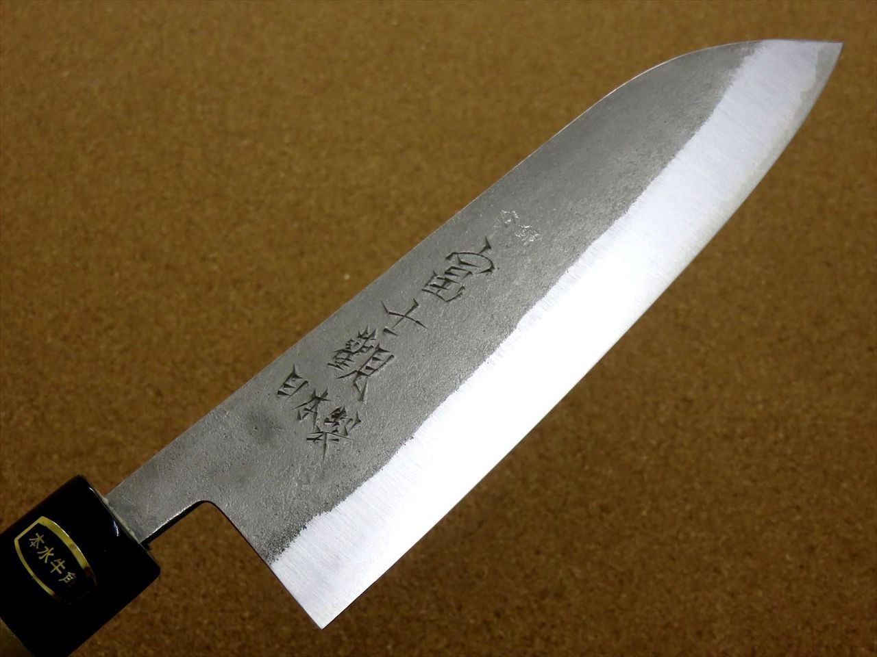 Japanese Kitchen Santoku Knife 165mm 6 1/2 inch Nashiji VG1 Stainless SEKI JAPAN