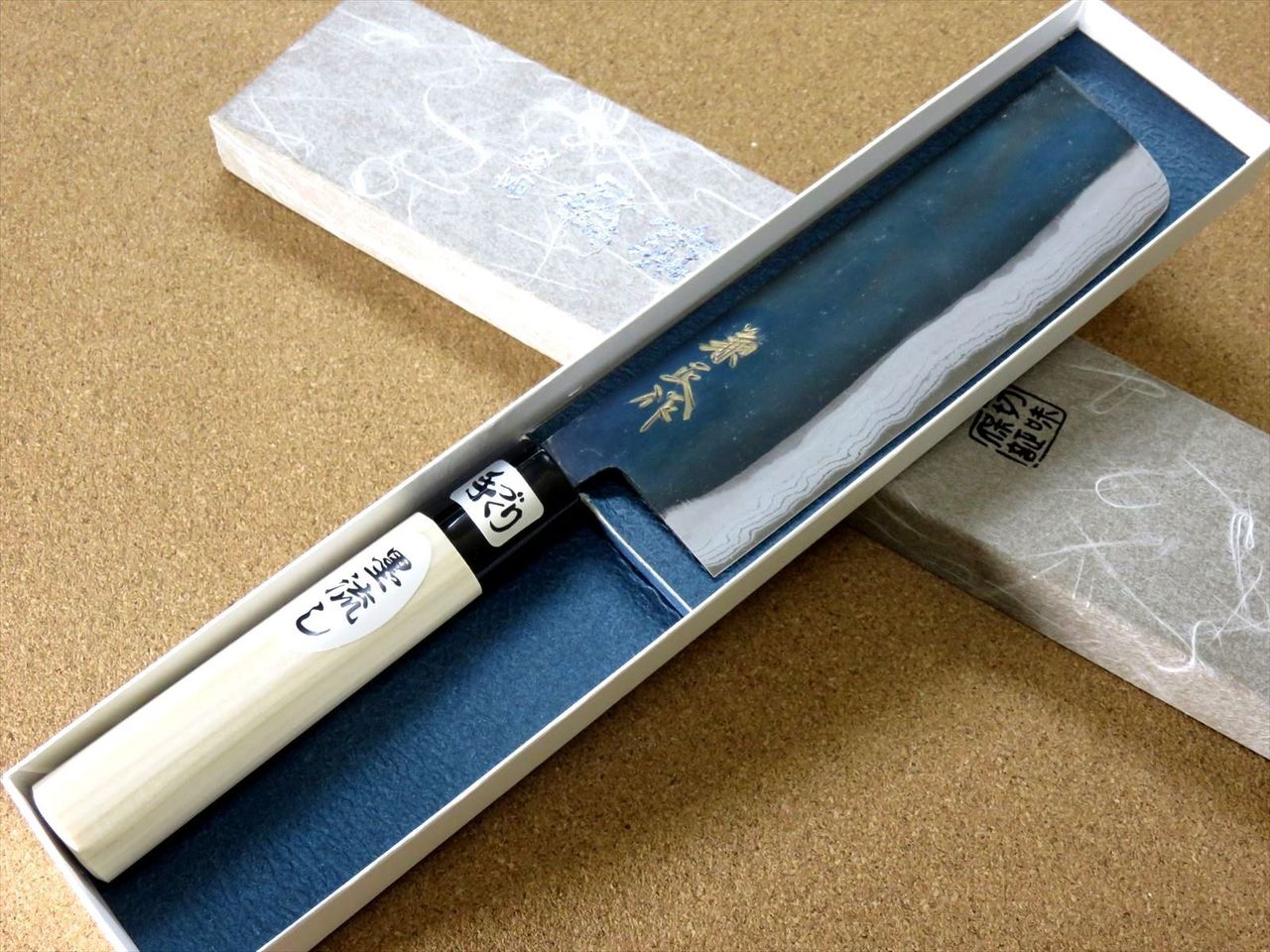 Japanese Kanemasa Kitchen Nakiri Vegetable Knife 6.5 inch Sirogami #2 SEKI JAPAN