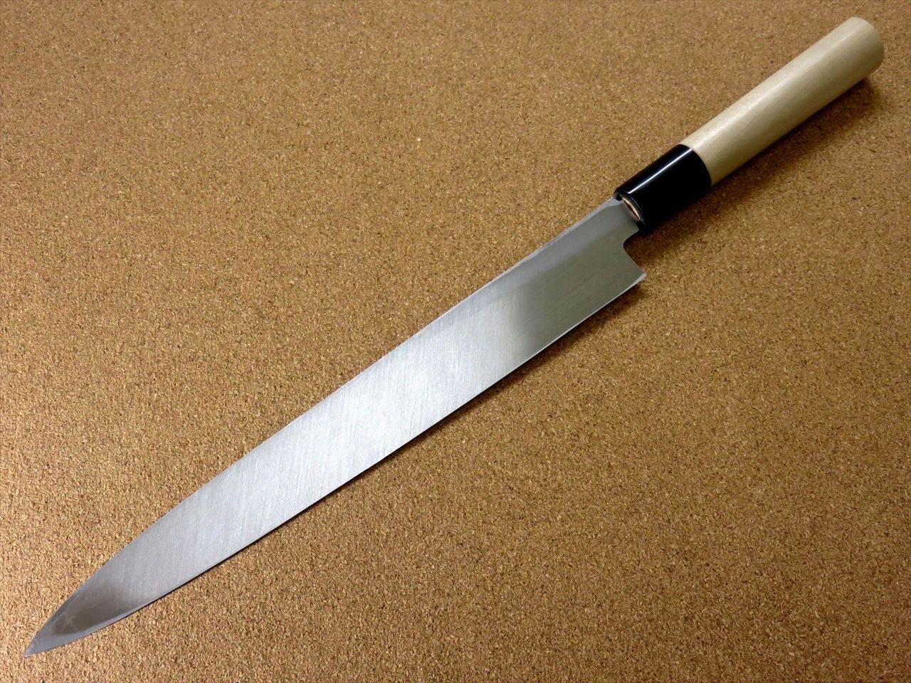 Japanese Kitchen Sashimi Yanagiba Knife 265mm 10.4 inch White Steel 3 SEKI JAPAN