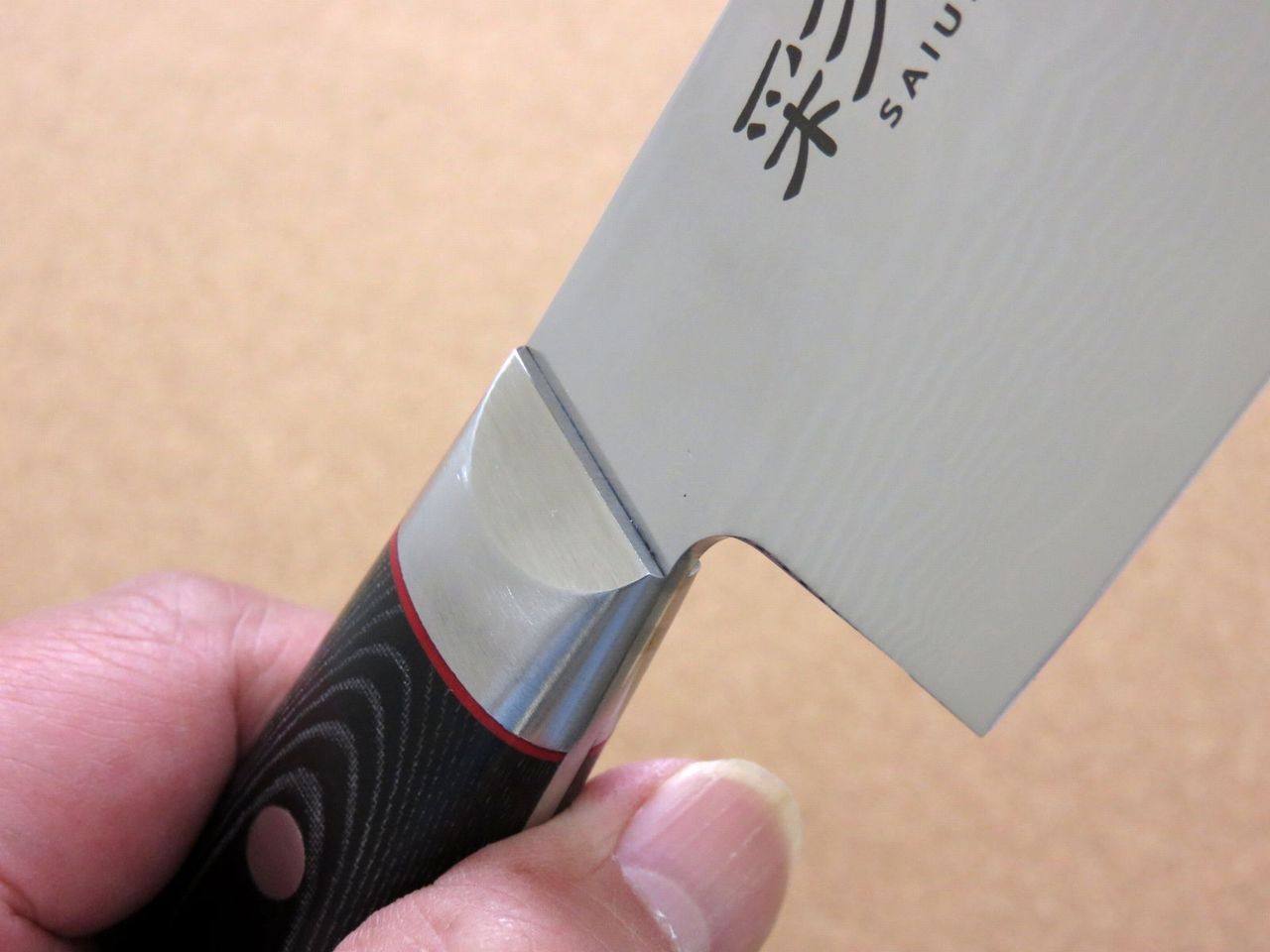 Japanese SAIUN Kitchen Santoku Knife 170mm 6.7 inch VG-10 Damascus SEKI JAPAN