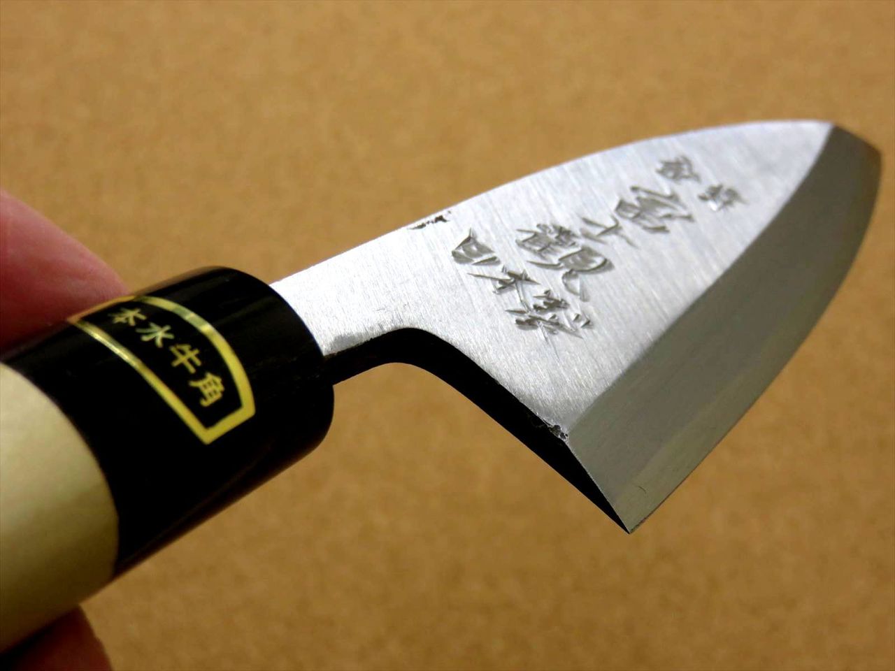 Japanese Kitchen Deba Knife 120mm 4.7 inch White Steel Shirogami #3 SEKI JAPAN