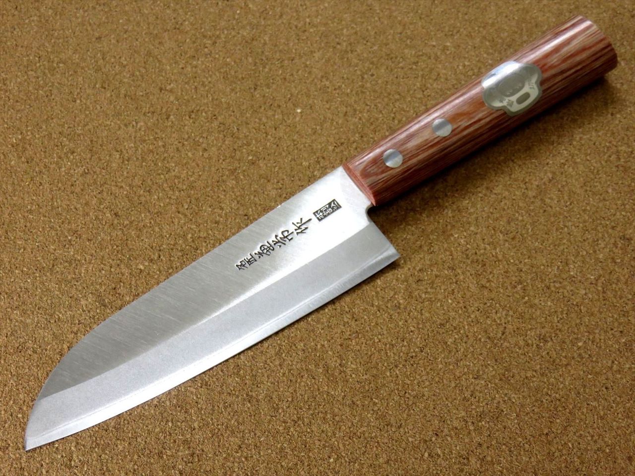 Japanese Kanetsune Kitchen Small Santoku Knife 140mm 5.5" Warikomi SEKI JAPAN
