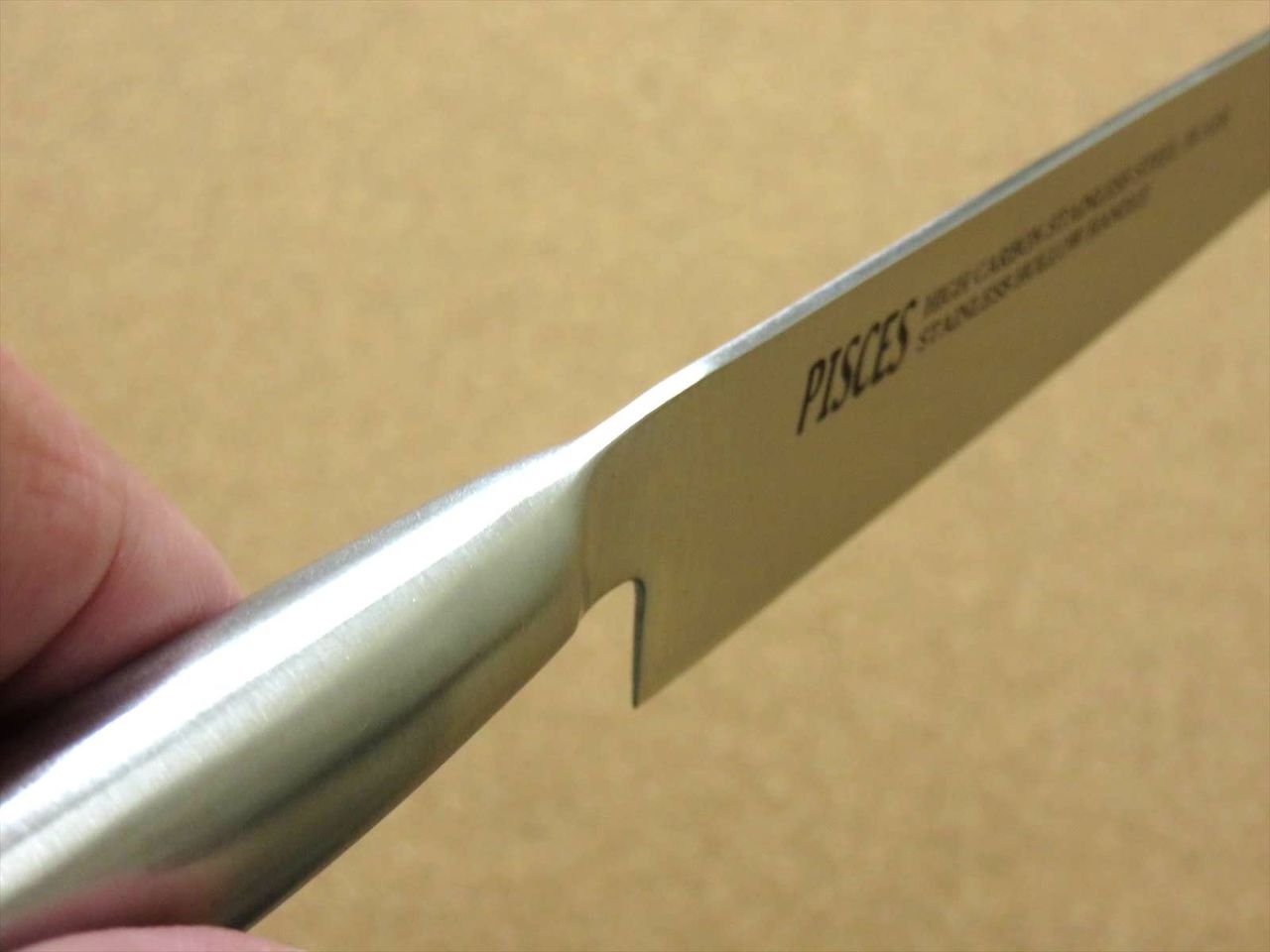 Japanese Pisces Kitchen Petty Utility Knife 5.5 inch Stainless Handle SEKI JAPAN