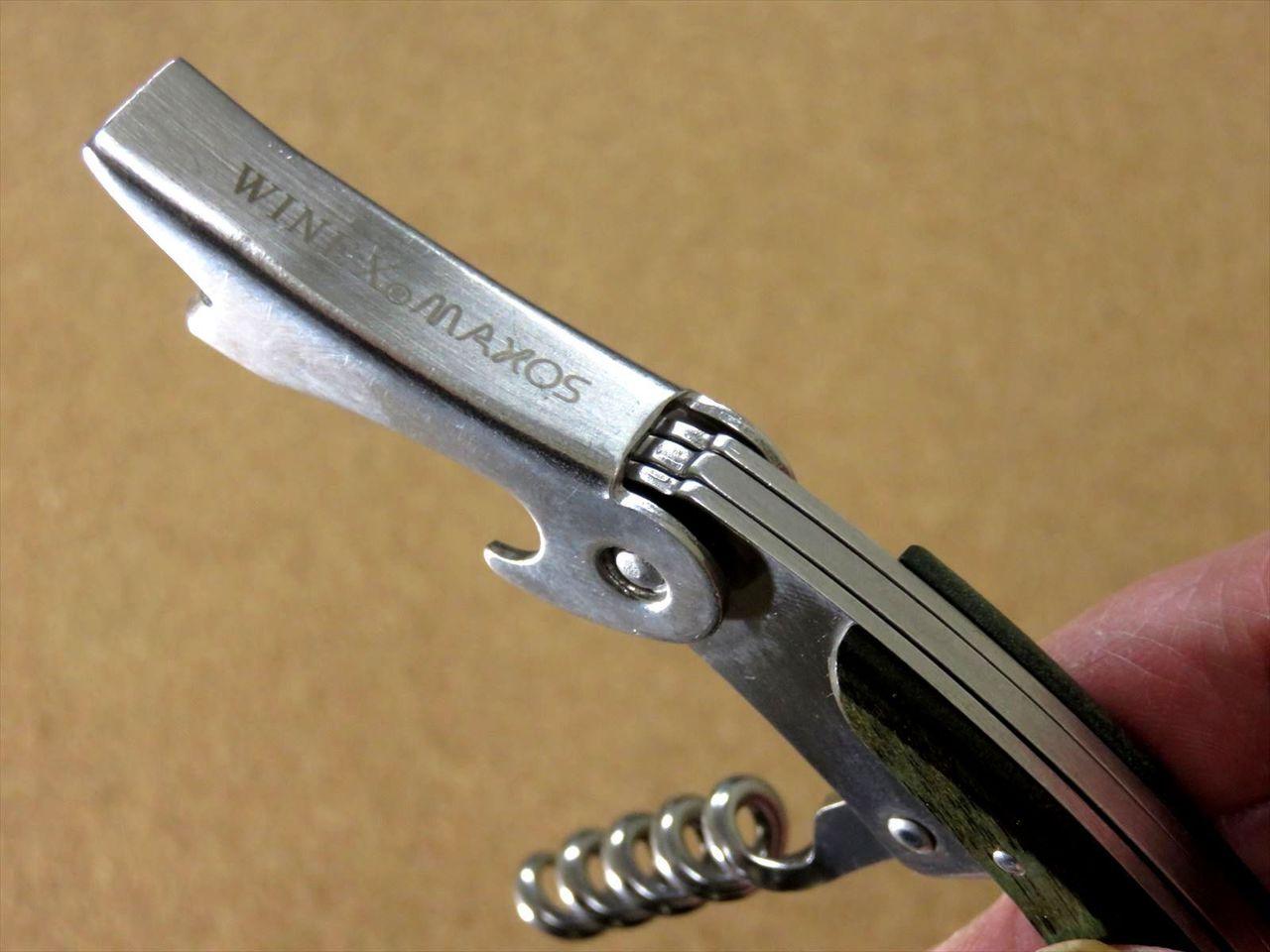 Japanese Sommelier Knife Corkscrew Wine Bottle Opener Green Plywood SEKI JAPAN