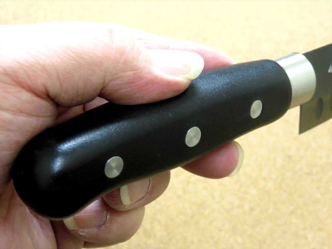 Japanese Masamune Kitchen Dimple Santoku Knife 5.9" Titanium Coating SEKI JAPAN