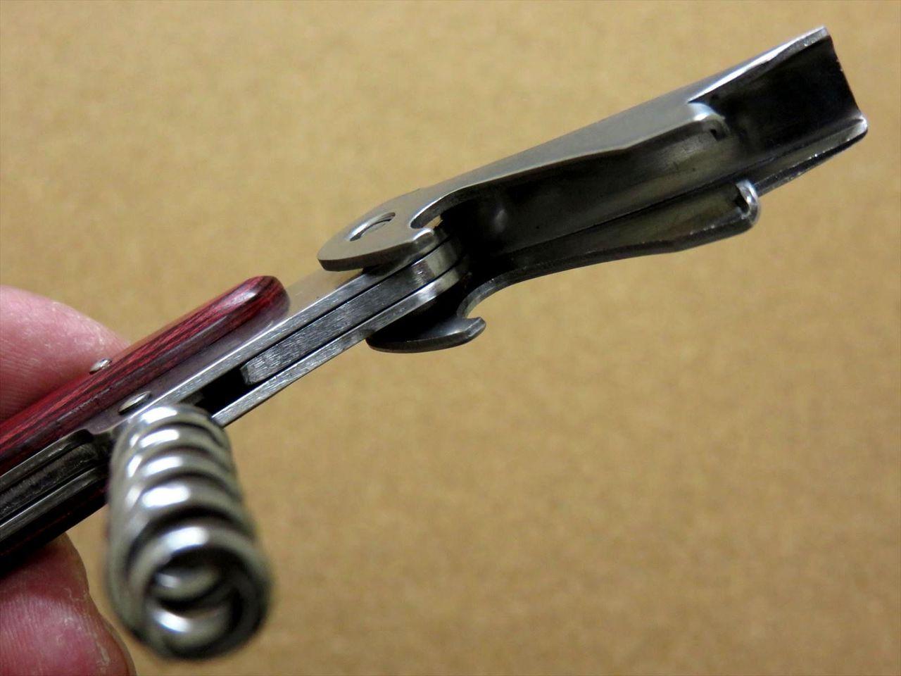 Japanese Sommelier Knife Corkscrew Wine Bottle Opener Red Plywood SEKI JAPAN