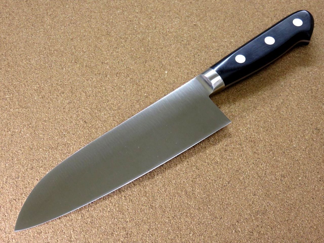 Japanese Professional Cook Kitchen Santoku Knife 175mm 7 inch VG-1 SEKI JAPAN