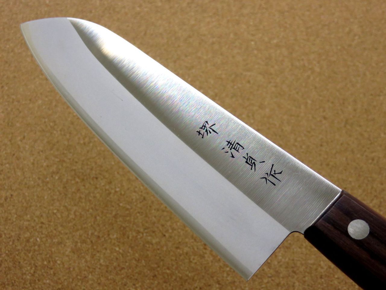 Japanese Sakai Kitchen Santoku Knife 170mm 6.7 inch Lightweight 80g SEKI JAPAN