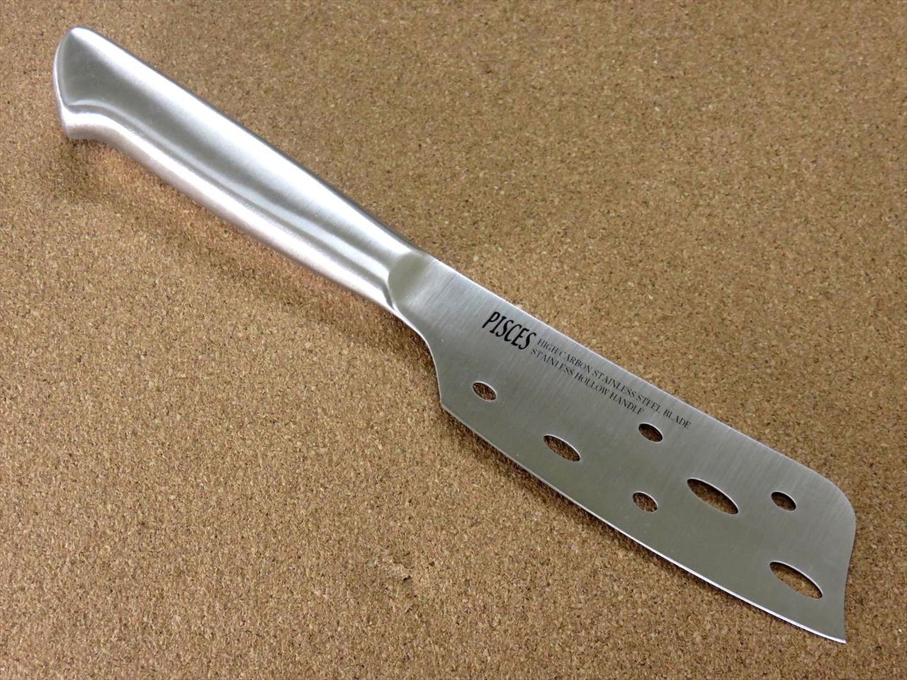 Japanese Pisces Kitchen Cheese Knife 120mm 4.7 inch Stainless Handle SEKI JAPAN