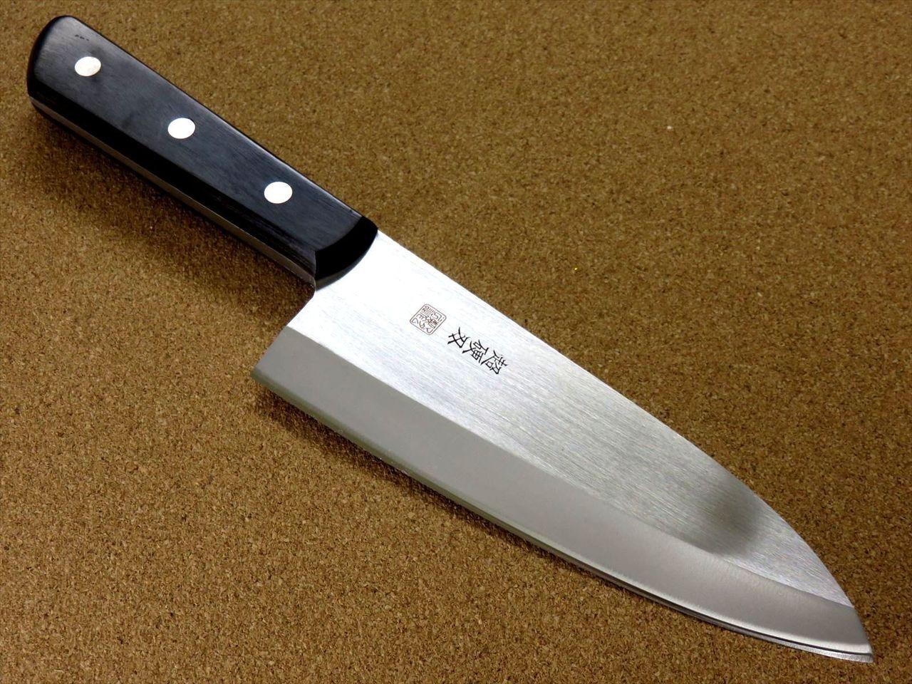 Japanese Kitchen Deba Knife 180mm 7.1 inch Cleaving Meat Fish Bone SEKI JAPAN