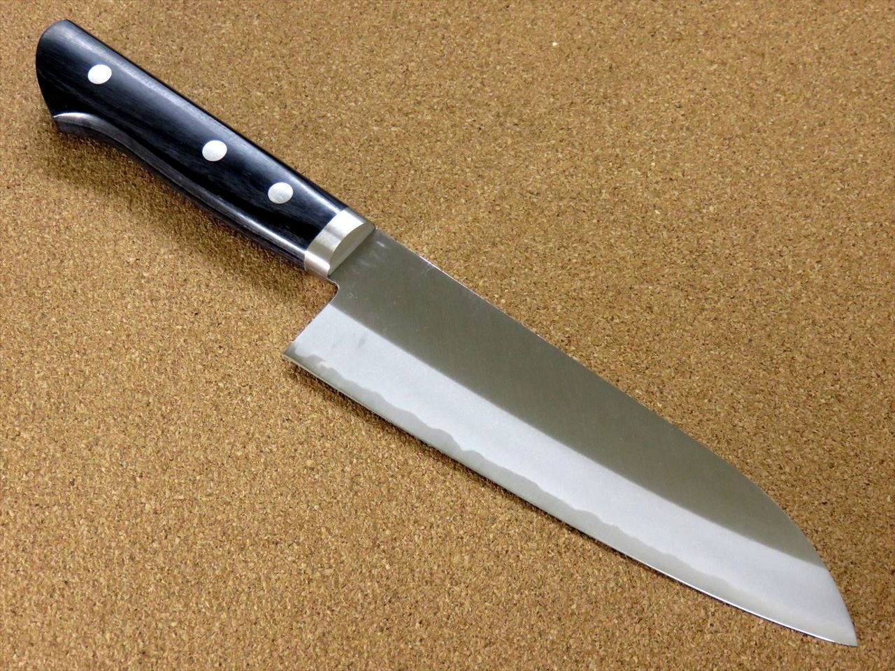 Japanese Kanetsune Kitchen Santoku Knife 165mm 6.5 inch VG10 3 layers SEKI JAPAN