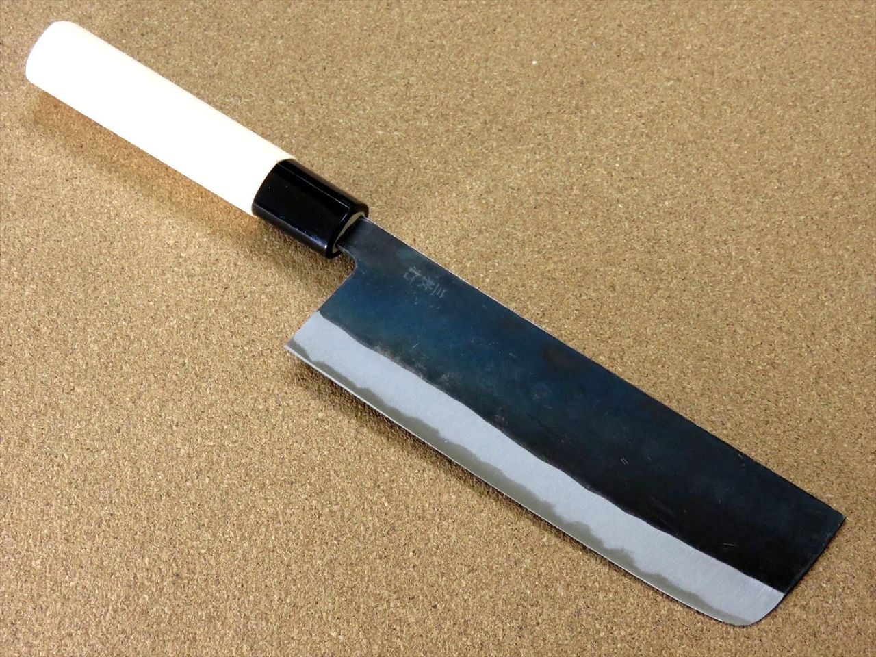 Japanese Kitchen Nakiri Vegetable Knife 6.5" Sirogami (No maker mark) SEKI JAPAN