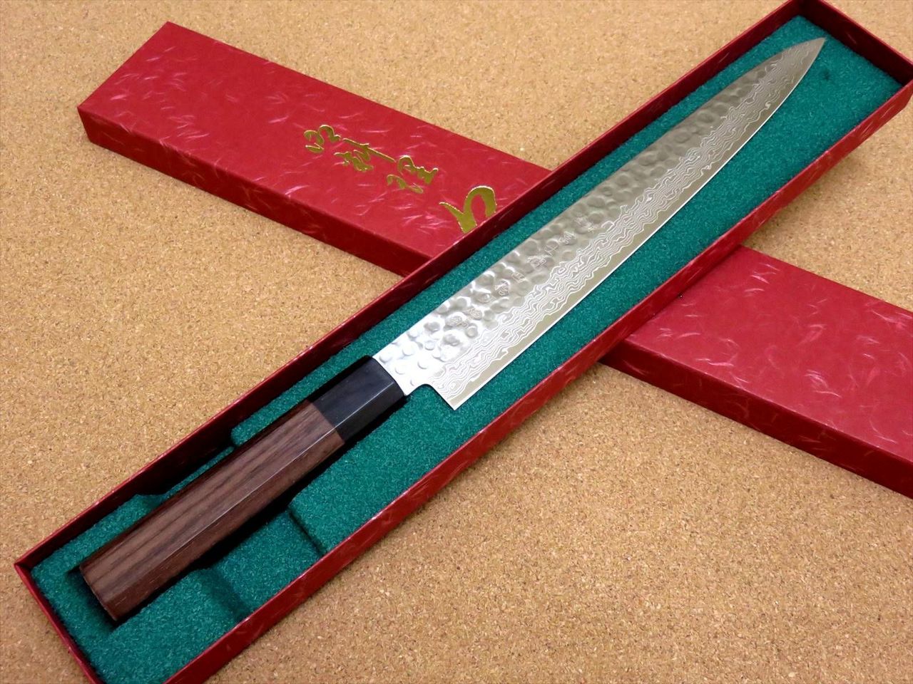 Japanese Kitchen Sujihiki Slicing Knife 240mm 9.4 inch Damascus 45 Layers JAPAN