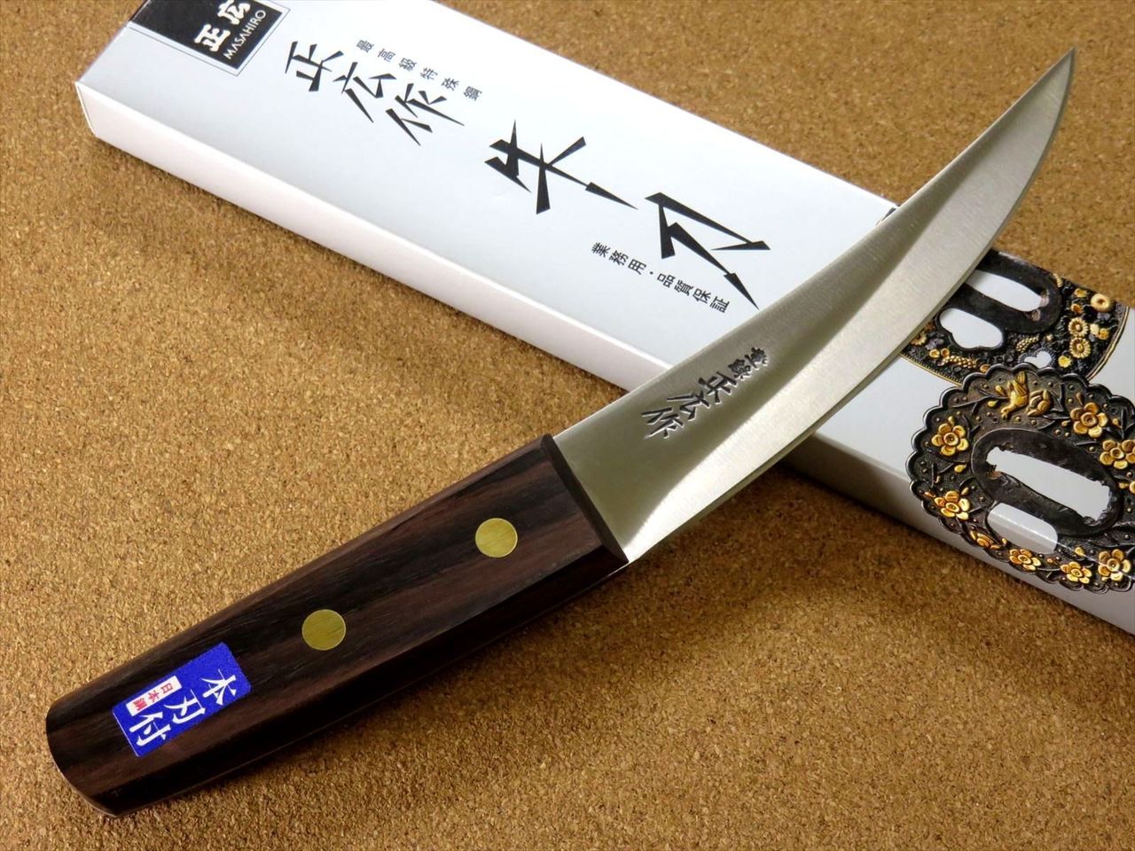 Japanese Masahiro Kitchen Gutting Knife 150mm 5.9 inch Carbon Steel SEKI JAPAN