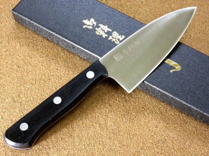 Japanese Kitchen Small Knife 110mm 4.3" Double-edged Fishing Outdoor SEKI JAPAN