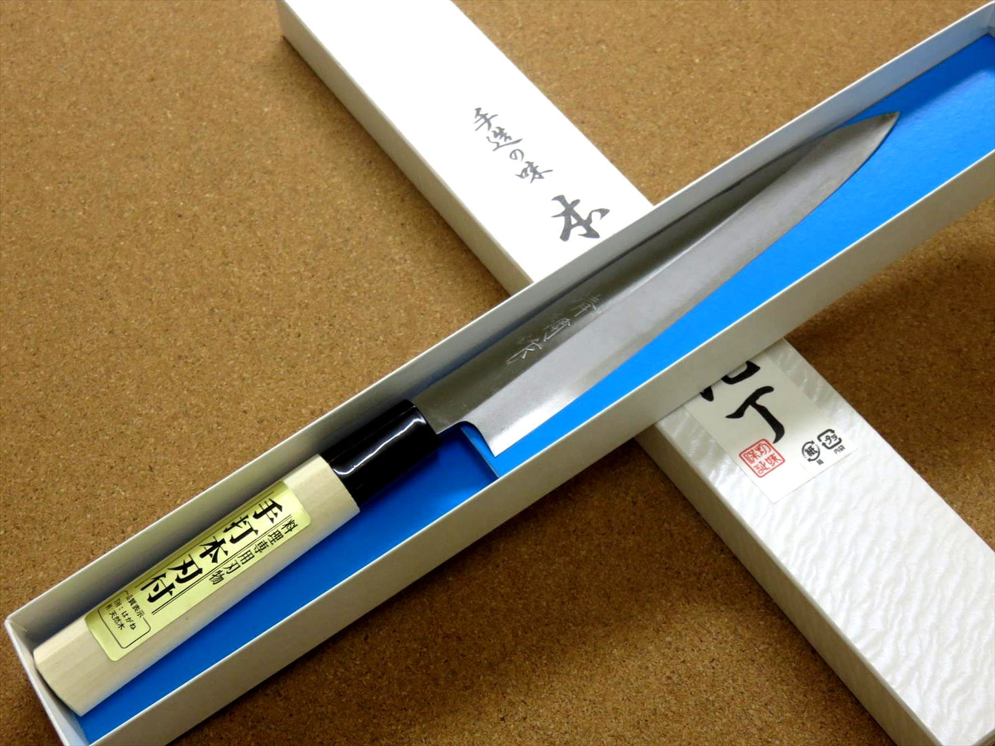 Japanese Kiyotsuna Kitchen Sashimi Yanagiba Knife 180mm 7 in Right handed JAPAN