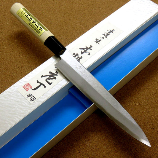 Japanese Kiyotsuna Kitchen Sashimi Yanagiba Knife 180mm 7 in Right handed JAPAN