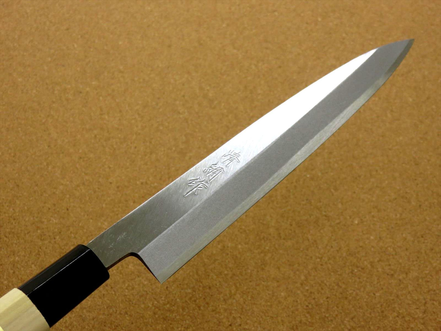 Japanese Kiyotsuna Kitchen Sashimi Yanagiba Knife 210mm 8 in Right handed JAPAN