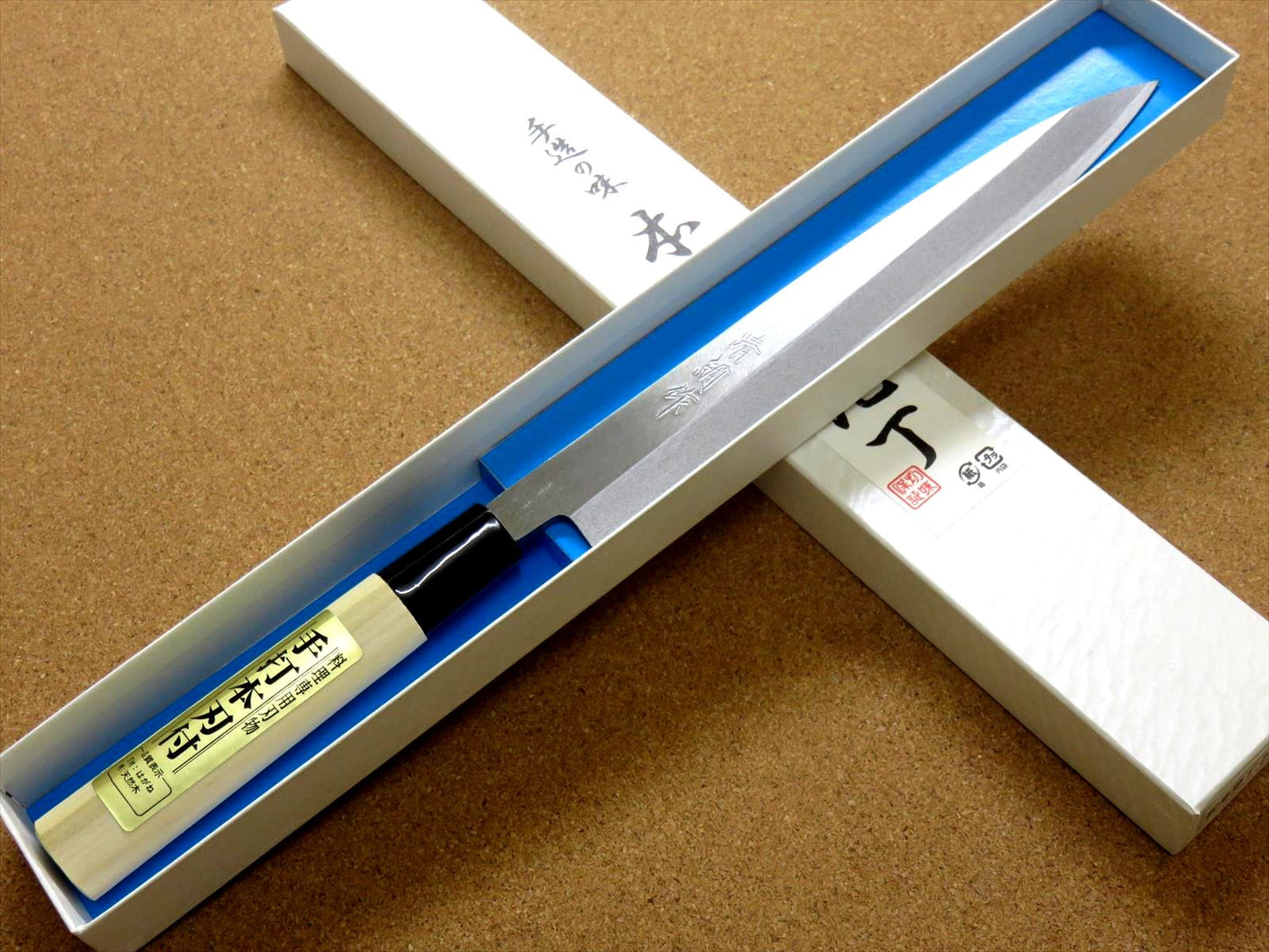 Japanese Kiyotsuna Kitchen Sashimi Yanagiba Knife 210mm 8 in Right handed JAPAN