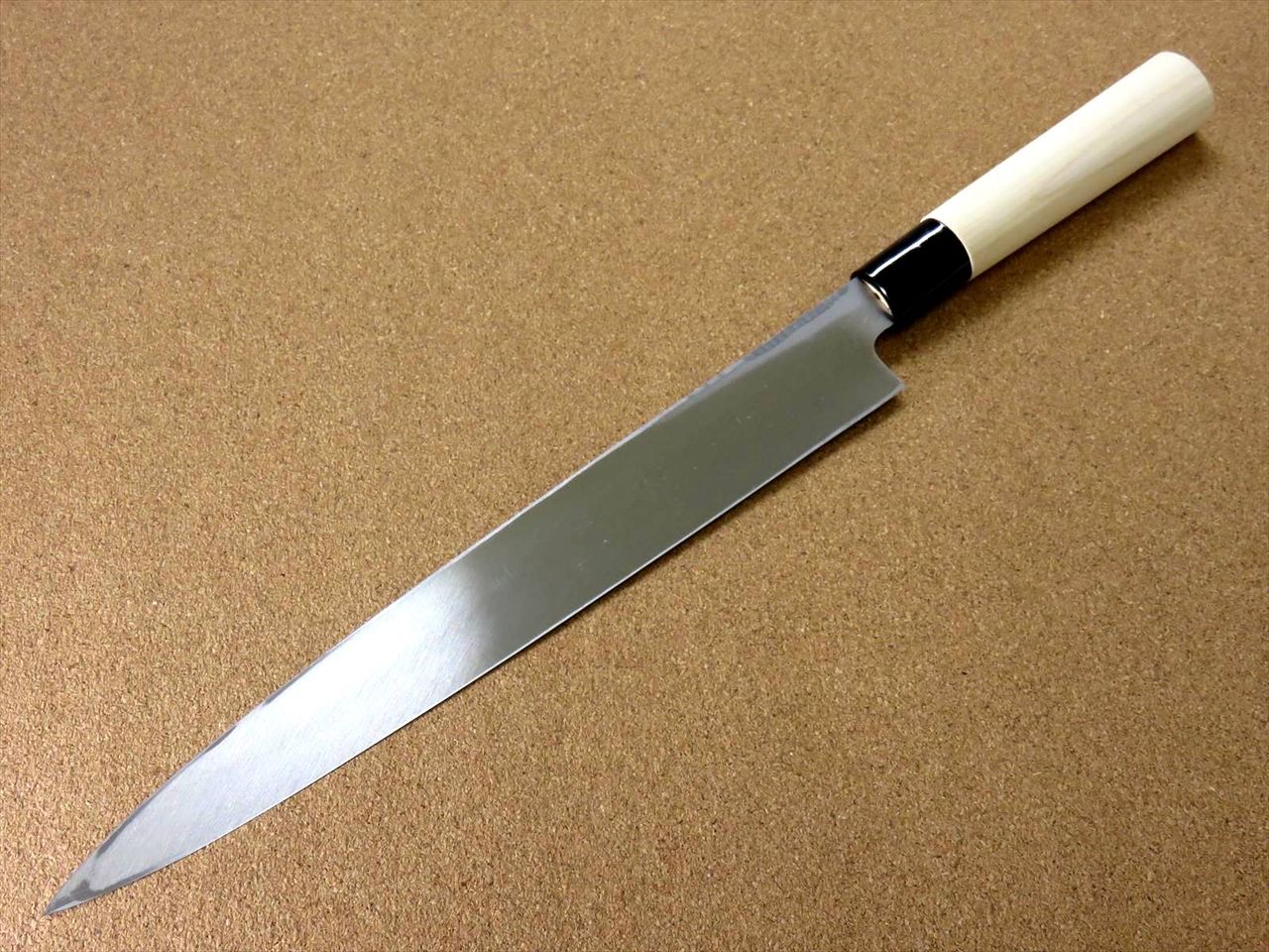 Japanese Kiyotsuna Kitchen Sashimi Yanagiba Knife 270mm 10.6" Right handed JAPAN