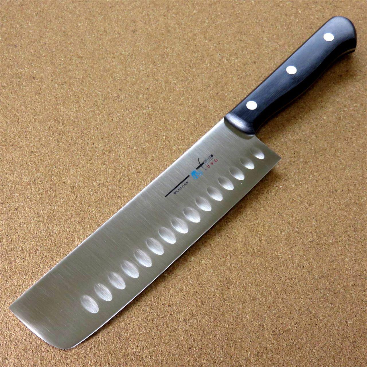 Japanese TS madam Kitchen Dimple Nakiri Vegetable Knife 175mm 7 inch SEKI JAPAN