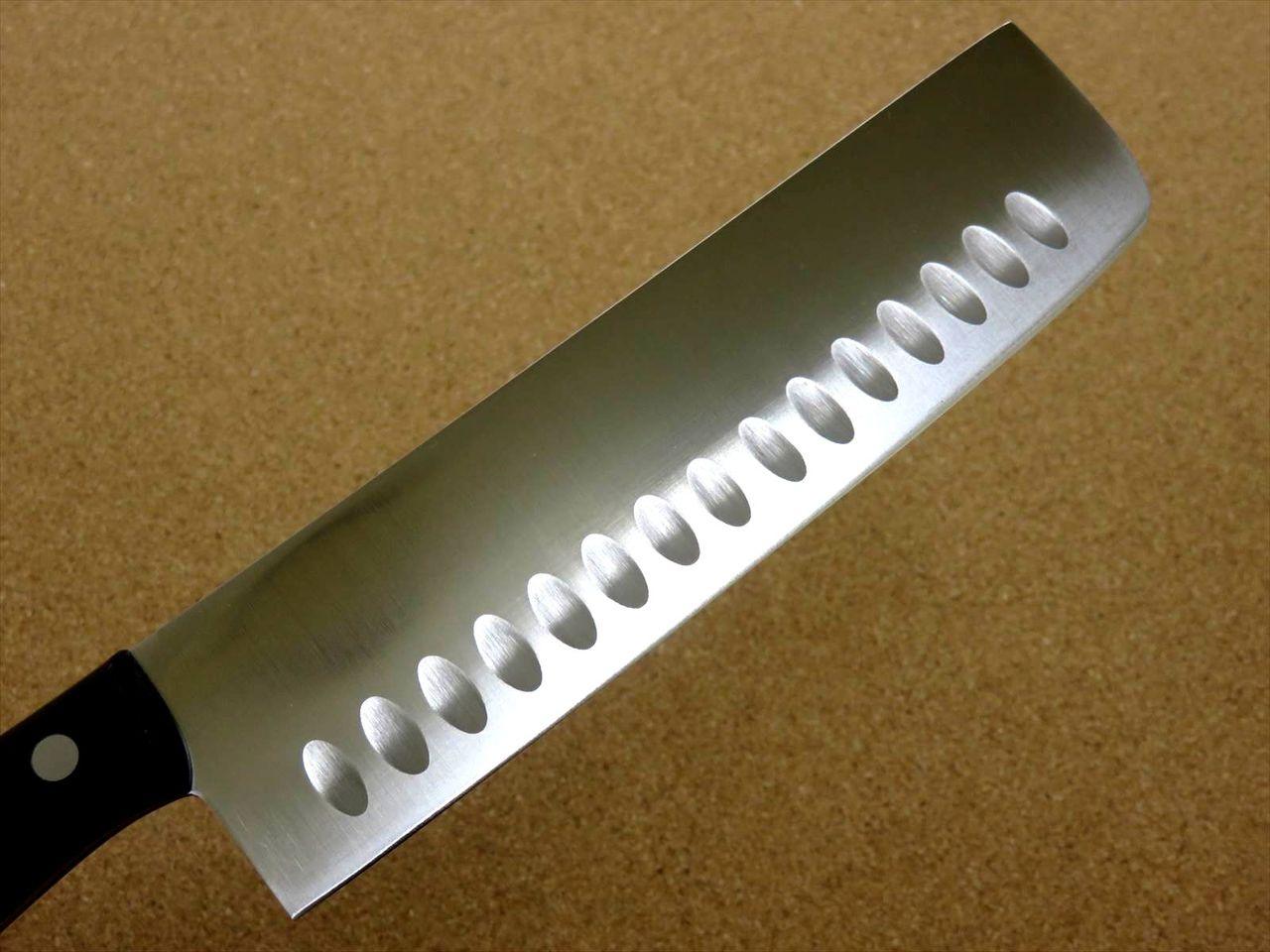 Japanese TS madam Kitchen Dimple Nakiri Vegetable Knife 175mm 7 inch SEKI JAPAN