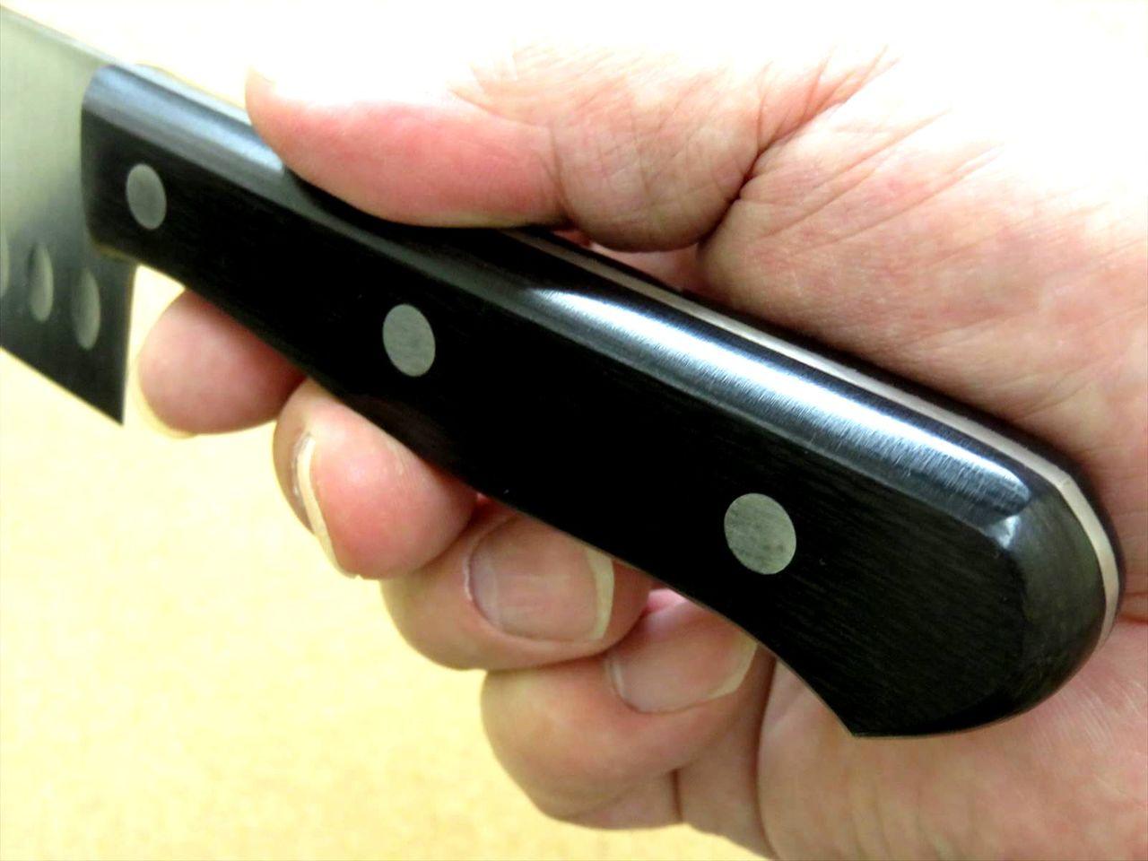 Japanese TS madam Kitchen Dimple Nakiri Vegetable Knife 175mm 7 inch SEKI JAPAN