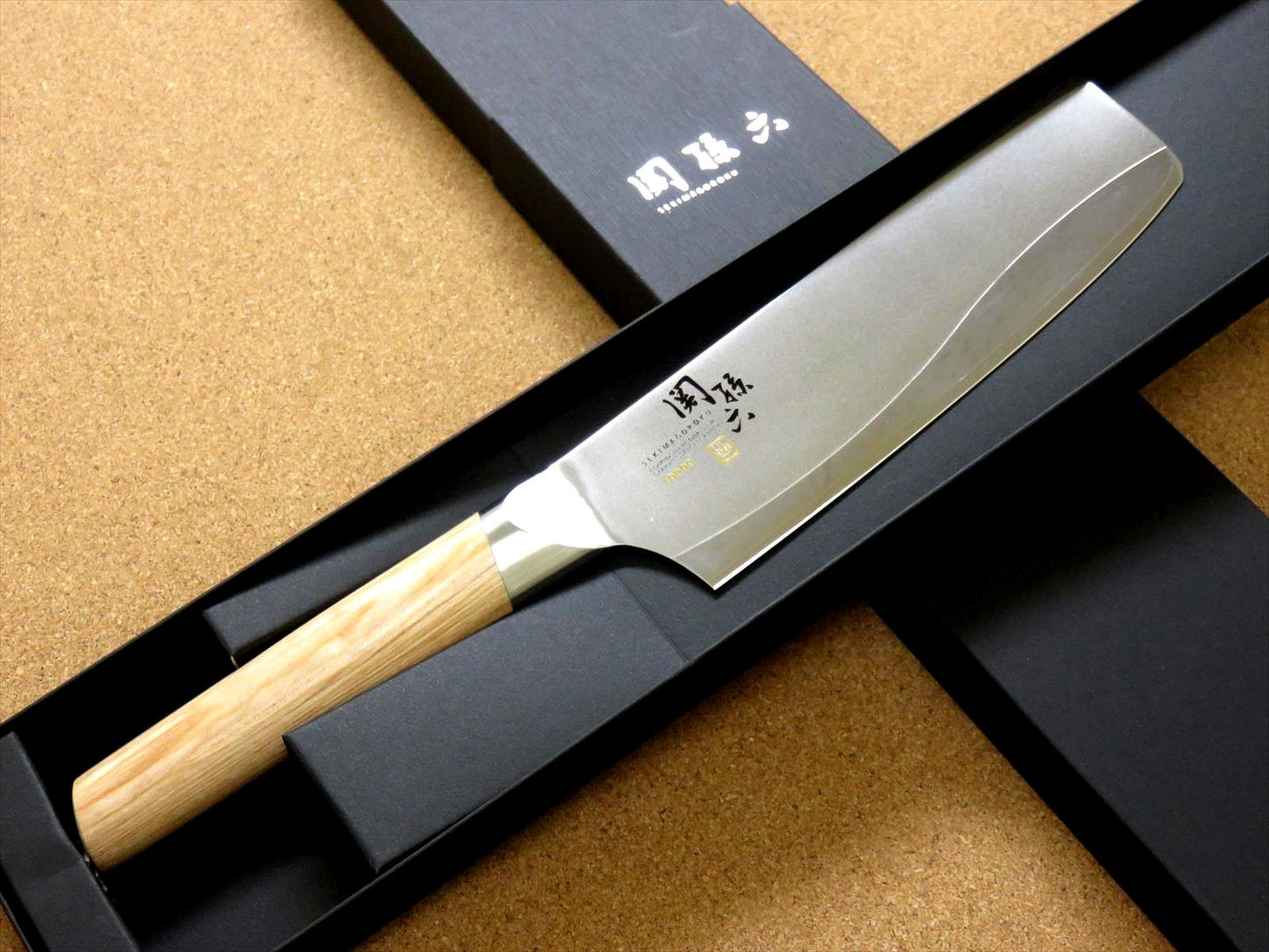 Japanese KAI SEKI MAGOROKU Vegetable Nakiri Knife 165mm 6 in 3 Layers SEKI JAPAN