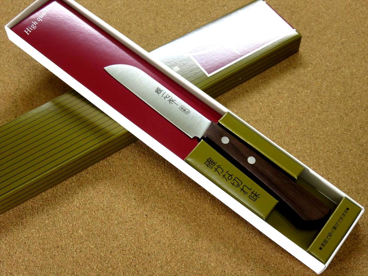 Japanese Miyabi Isshin Kitchen Fruit Paring Knife 3.5 inch 3 Layers SEKI JAPAN