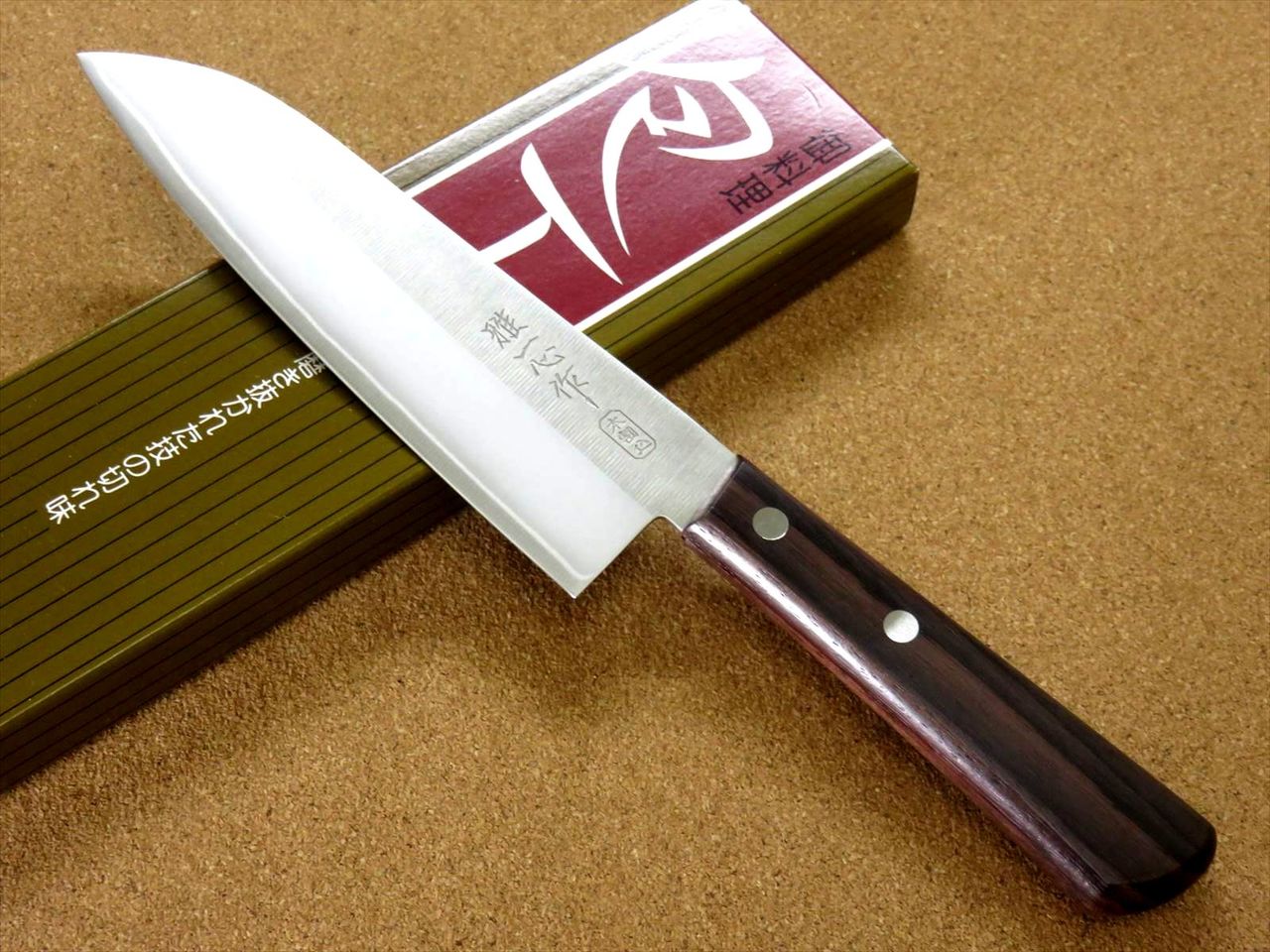 Japanese Miyabi Isshin Kitchen Santoku Knife 170mm 6.7 inch 3 Layers SEKI JAPAN