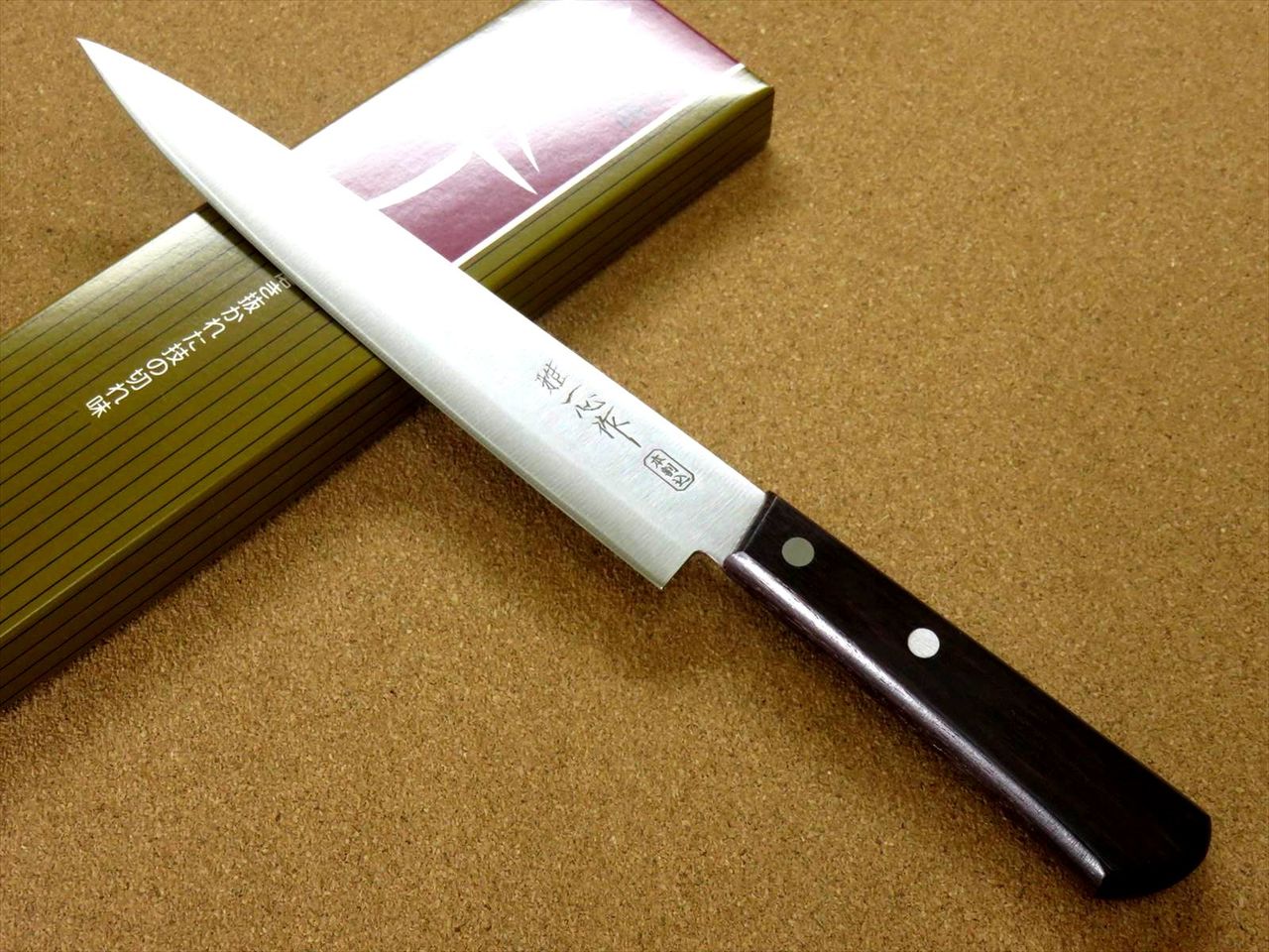 Japanese Miyabi Isshin Kitchen Sujihiki Slicing Knife 8.3" 3 Layers SEKI JAPAN