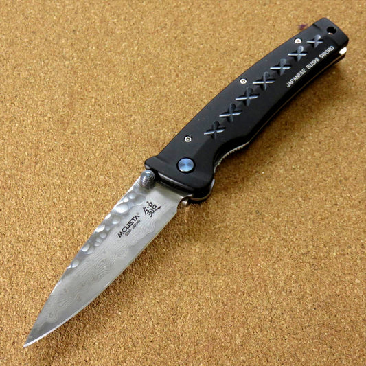 Japanese MCUSTA MC-016 FUSION Folding Knife Damascus 33 Layers Blade SEKI JAPAN