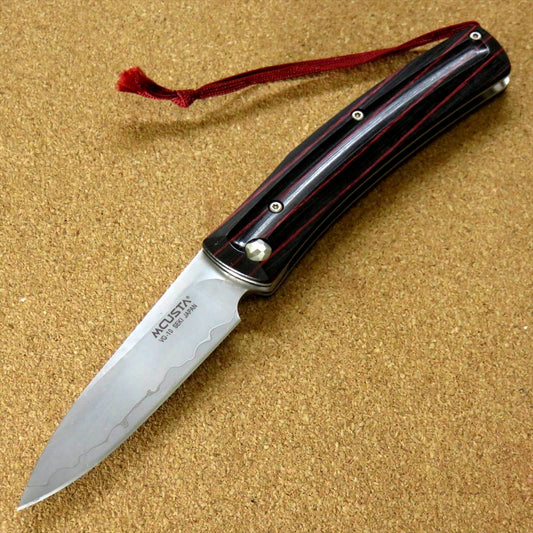 Japanese MCUSTA MC-019 FRICTION FOLDER Folding Knife VG-10 Red Black SEKI JAPAN