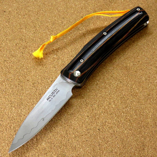 Japanese MCUSTA MC-019 FRICTION FOLDER Folding Knife VG-10 Yellow Black JAPAN