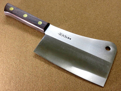 Japanese MASAHIRO Kitchen Cleaver Butcher Chopper Knife 185mm 7" Rosewood JAPAN