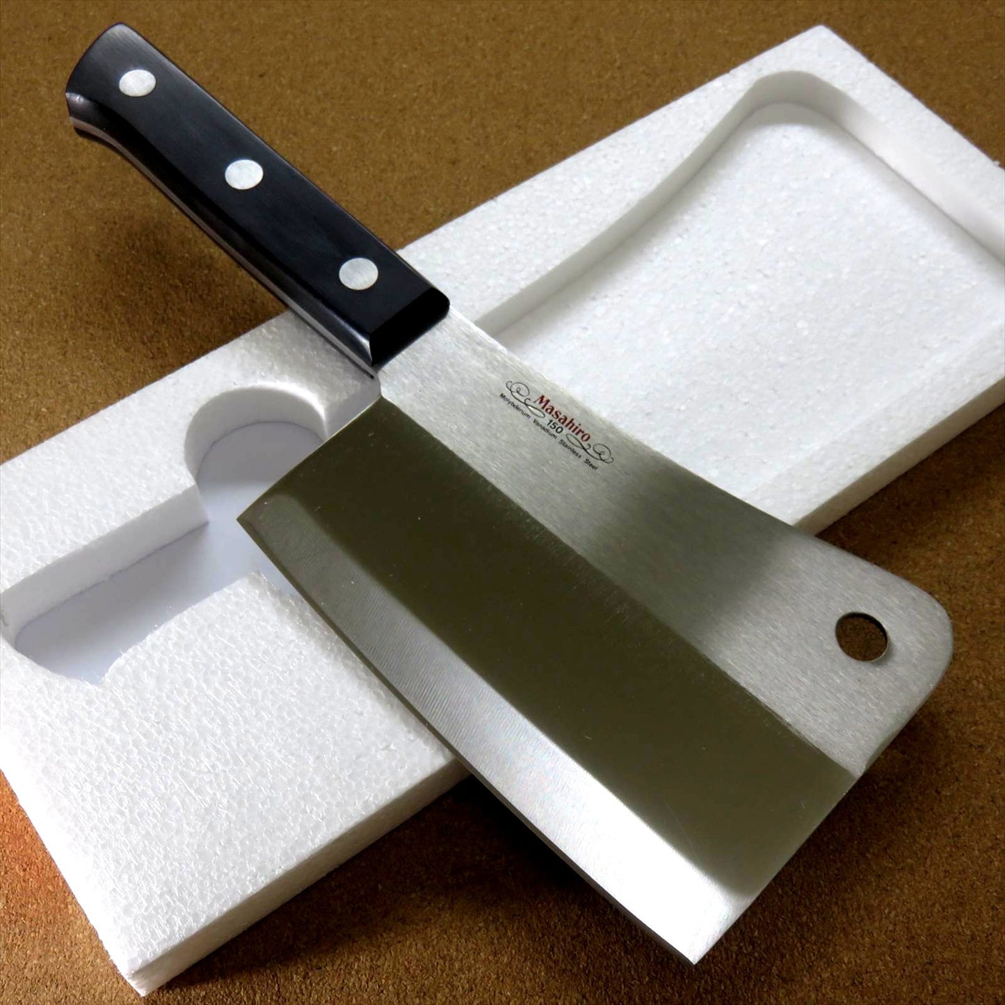 Japanese MASAHIRO Kitchen Cleaver Butcher Chopper Knife 160mm 6 inch SEKI JAPAN