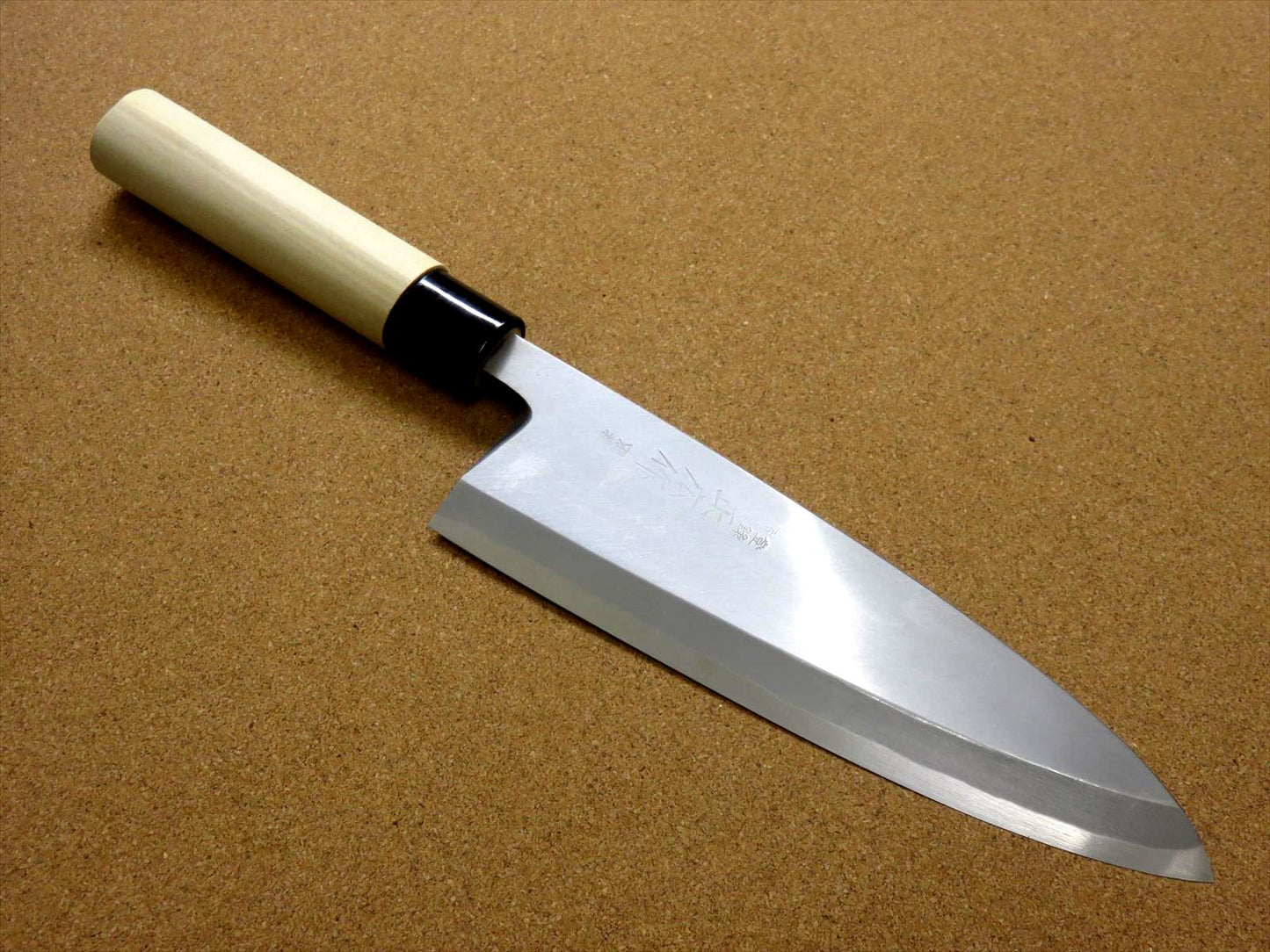 Japanese Masahiro Kitchen Deba Knife 8 inch Yellow Steel Right handed SEKI JAPAN