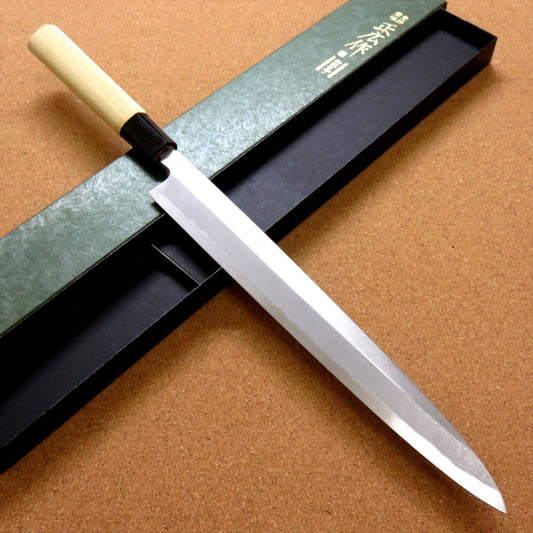 Japanese Masahiro Kitchen Yanagiba Knife 11 inch Yellow Steel Right handed JAPAN