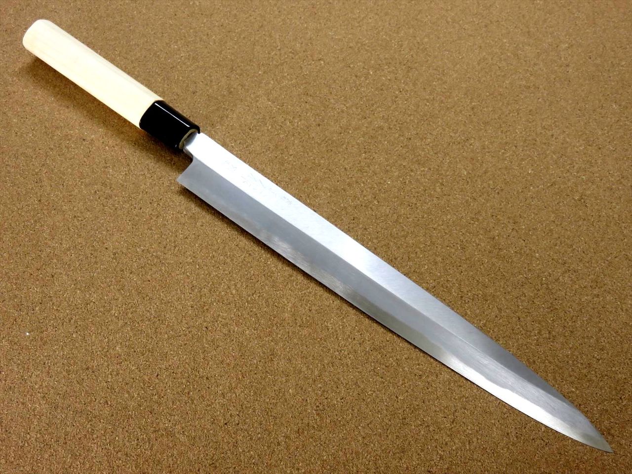 Japanese Masahiro Kitchen Sashimi Yanagiba Knife 11.8" Yellow Steel SEKI JAPAN