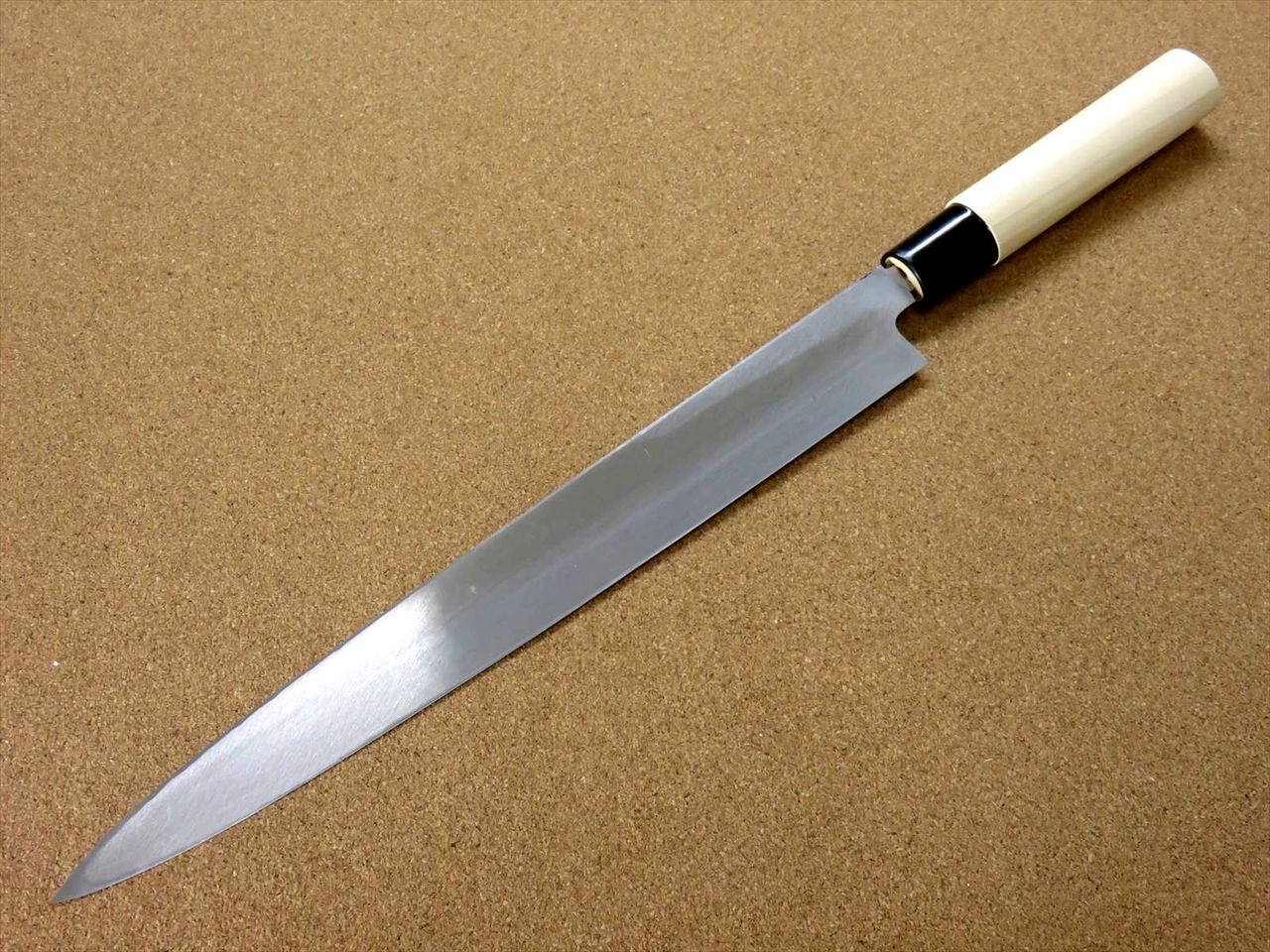 Japanese Masahiro Kitchen Sashimi Yanagiba Knife 11.8" Yellow Steel SEKI JAPAN