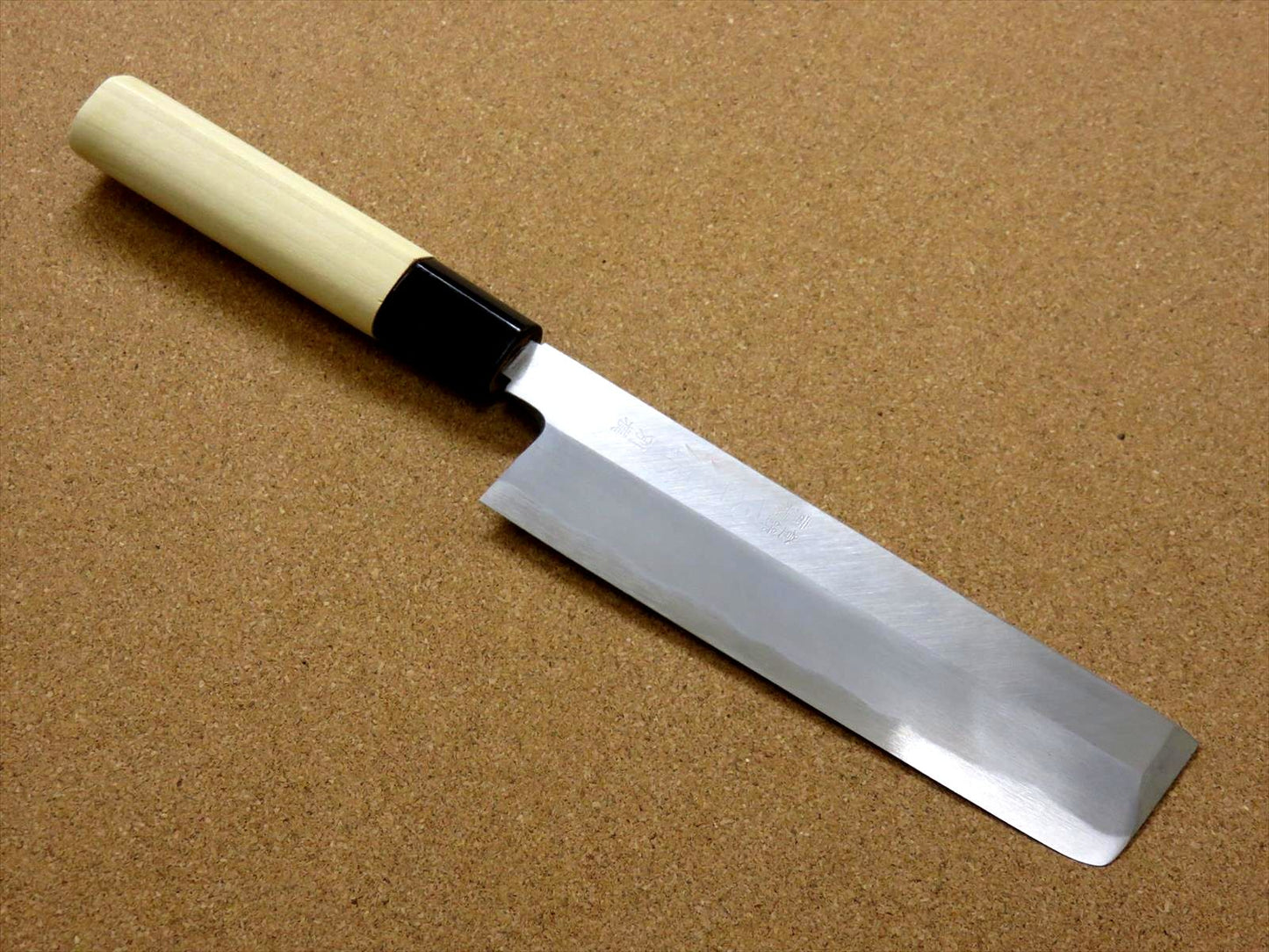 Japanese Masahiro Kitchen Nakiri Usuba Knife 6" Yellow Steel Right handed JAPAN